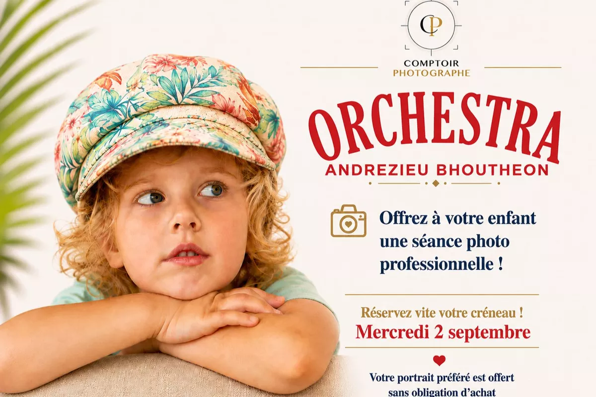 Séance photo offerte-Sans obligation d'achat avec Orchestra Andrézieu Bouthéon