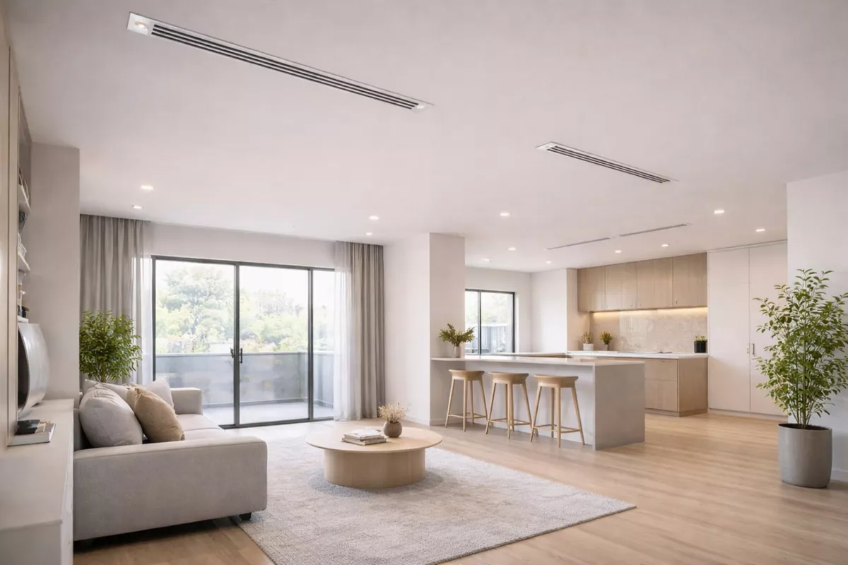 Pose de climatisation gainable – intégration discrète