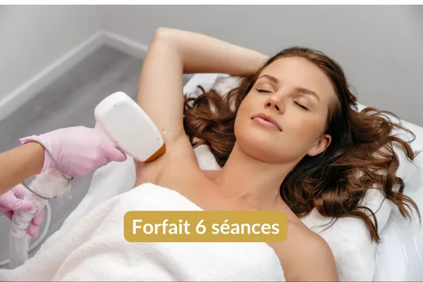 Épilation lumière pulsée Aisselles - Forfait 6 séance