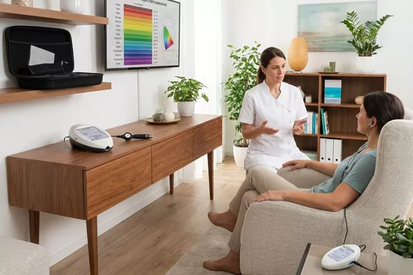 Intégration d’appareils de chromothérapie et de bien-être en cabinet thérapeutique