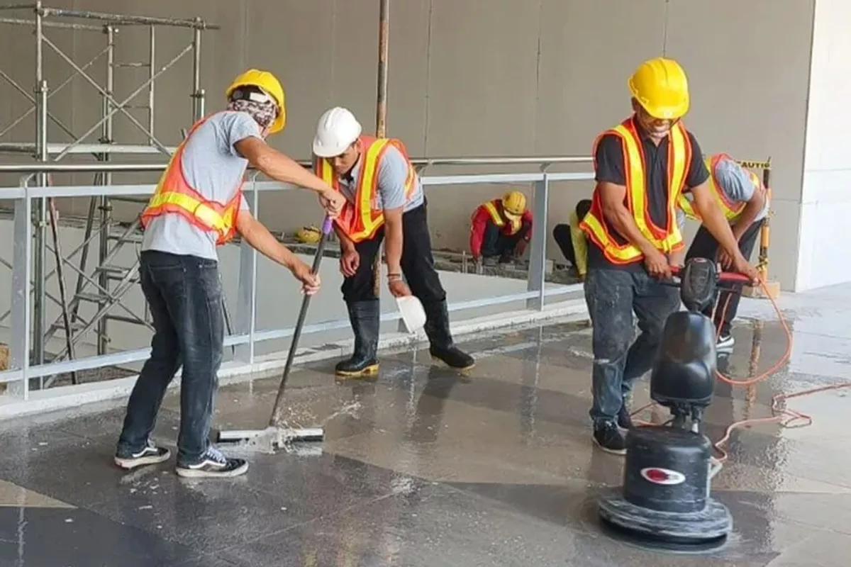 Nettoyage professionnel après chantier