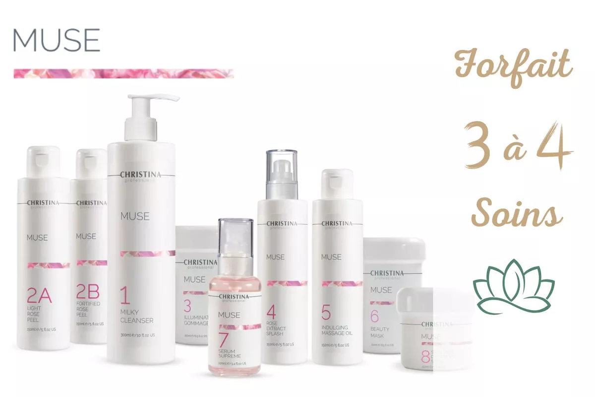 Forfait 3 à 4 soins Muse de Christina Cosmeceuticals®