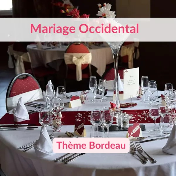 Thème Bordeau : un mariage occidental plein de caractère