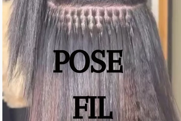 Pose fil + cheveux 14 Pouces