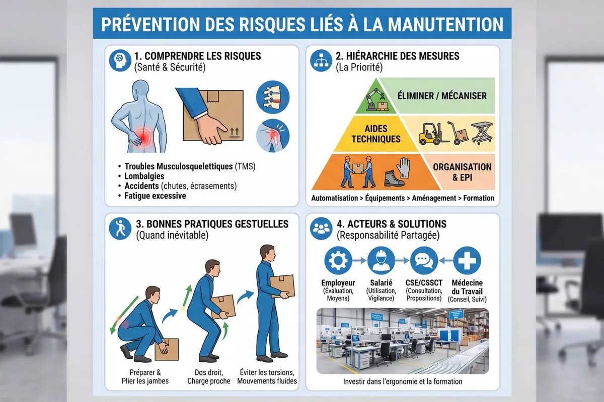 PREVENTION DES RISQUES  MANUTENTION DE L' ACTIVITE PROFESSIONNELLE