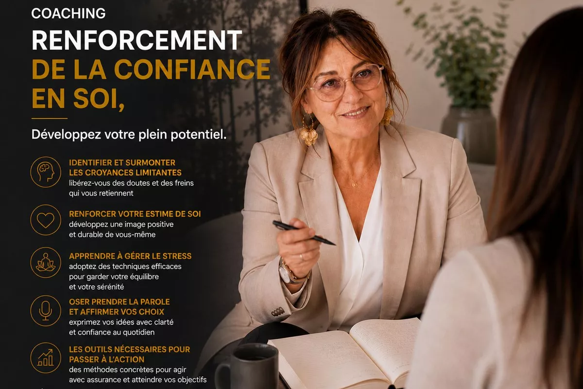 Coaching "Renforcement de la confiance en Soi" .  Comment dépasser vos blocages .