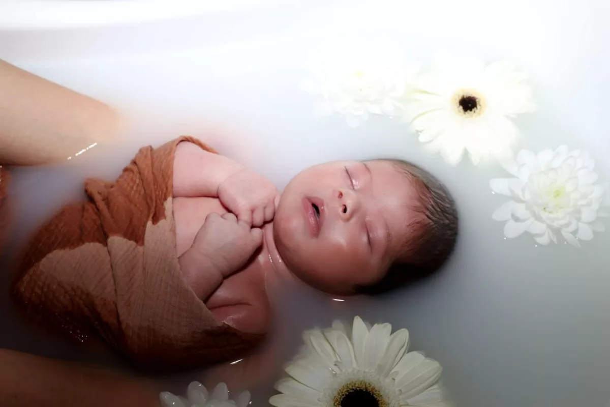 Shooting Photo Bain Fleuri au Lait