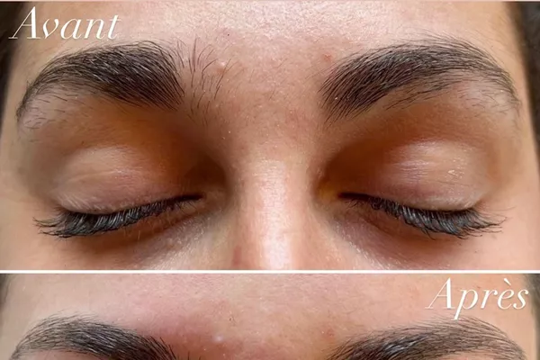 Épilation sourcils à la cire 