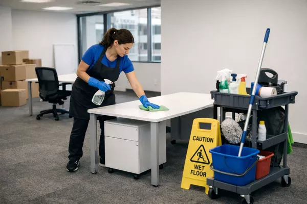 Nettoyage après déménagement professionnel