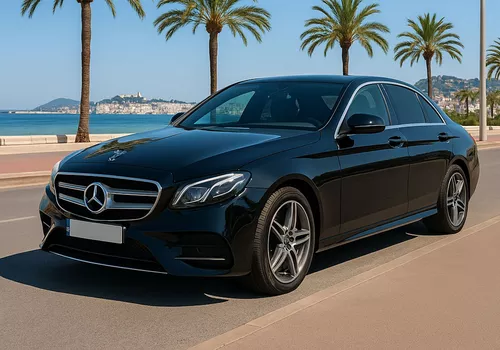 Mercedes Berline électrique   - 1 à  4 passagers (VTC Cannes)