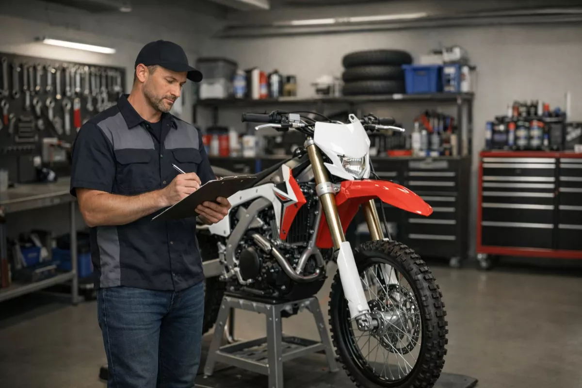 Révision complète moto tout-terrain