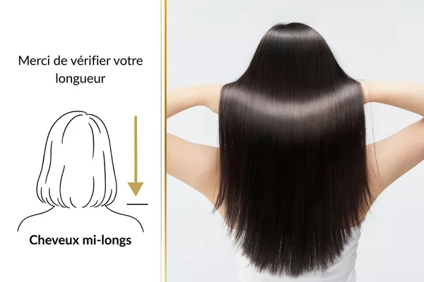 Lissage organique -  Cheveux mi-longs