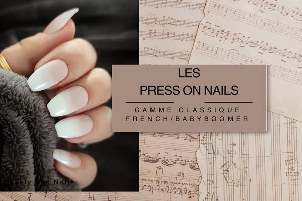 Press on Nails Gamme Classique French/Babyboomer