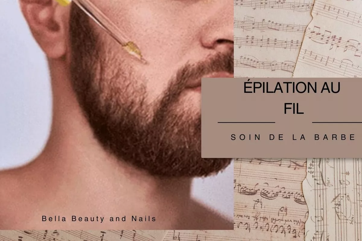 Soin de la barbe pendant l'épilation visage