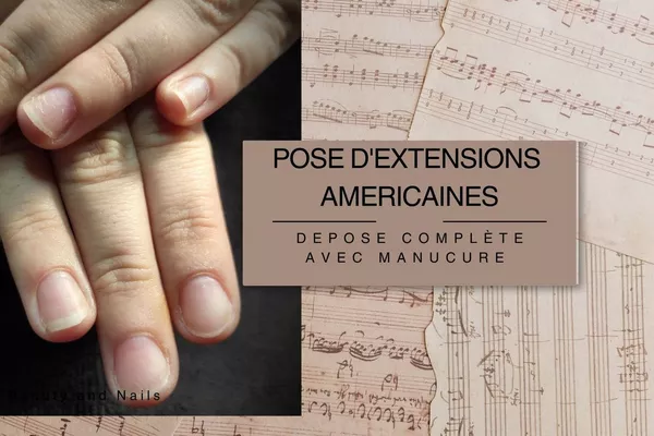 Dépose d'extensions d'ongle avec manucure 