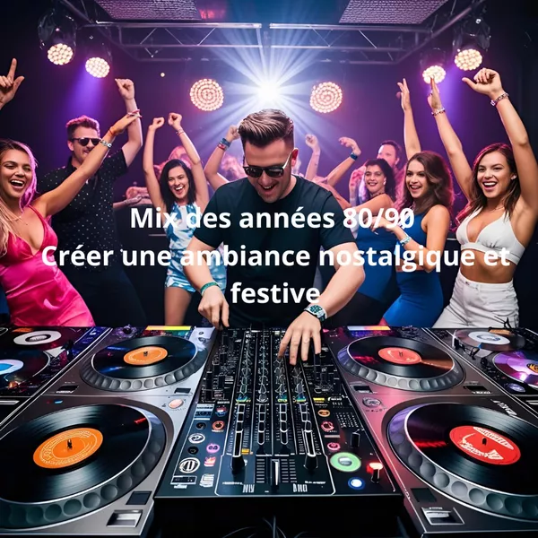 Mix des années 80/90 :  Créer une ambiance nostalgique et festive