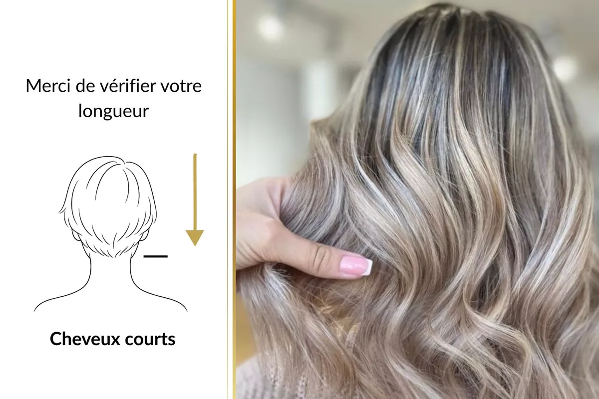 Mèches avec brushing inclus - Cheveux courts