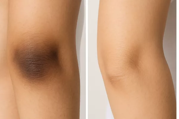 Microdermabrasion Genoux tâches sombres – Soin éclaircissant
