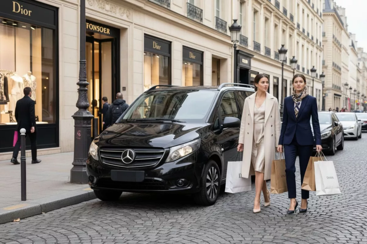 Chauffeur VTC pour Sortie Shopping Paris