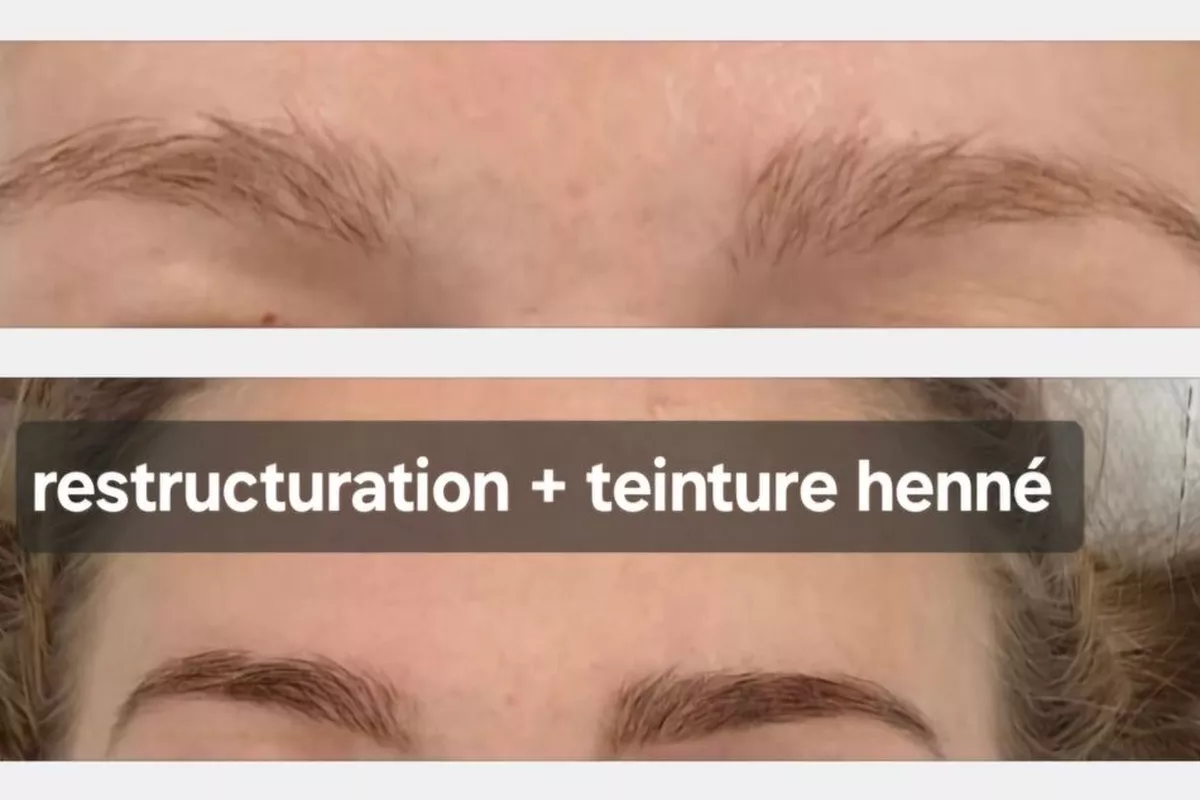 Teinture des sourcils au Henné
