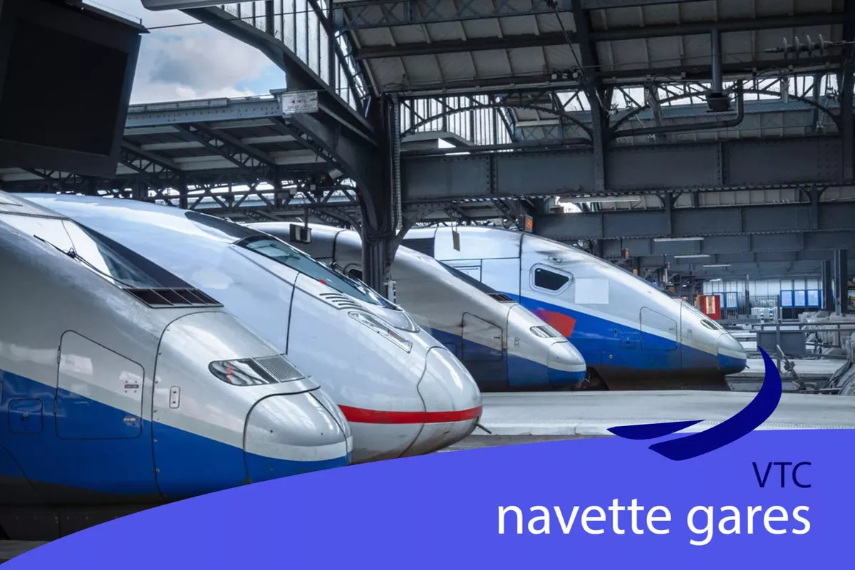 Navettes toutes gares parisiennes : Gares du Nord, Montparnasse, Lyon, Est, Austerlitz, Saint-Lazare...)