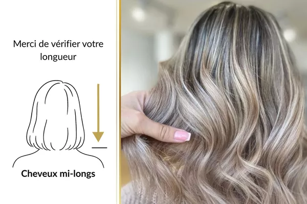 Mèches avec brushing inclus - Cheveux mi-longs