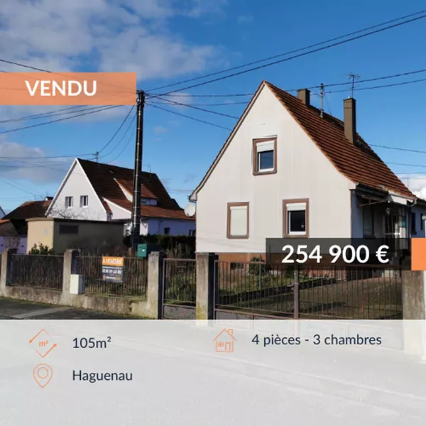 A vendre maison individuelle à Haguenau