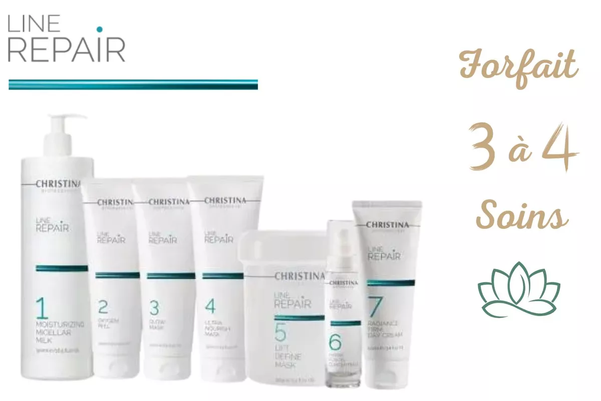 Forfait 3 à 4 soins Line Repair de Christina Cosmeceuticals®