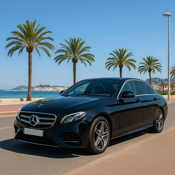 Mercedes Berline électrique   - 1 à  4 passagers (VTC Cannes)