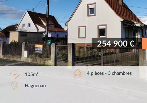 A vendre maison individuelle à Haguenau