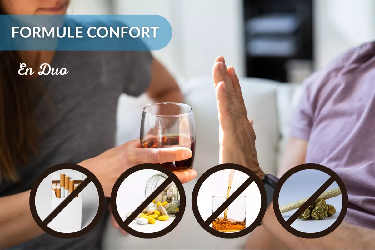 FORMULE CONFORT en DUO - Sevrage au Laser, Suivi & Renforcement contre Addictions : Tabac - Vape - Alcool - Cannabis - Autres Dépendances