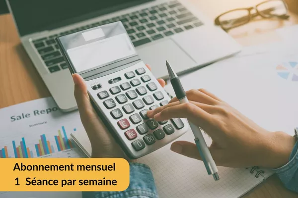 Abonnement mensuel | Cours particulier de soutien en Comptabilité - 1 séance par semaine