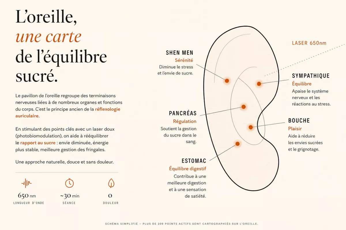 FORMULE ESSENTIELLE (1 séance) – Idéale en cas d’envies de sucre récentes, de grignotages occasionnels ou de périodes de stress et de fatigue : ✅ 3/4x CB disponible