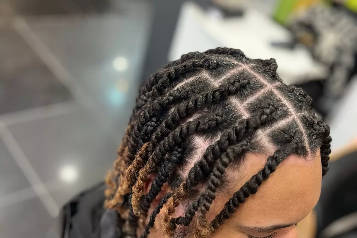Twist plate avec vos propres cheveux