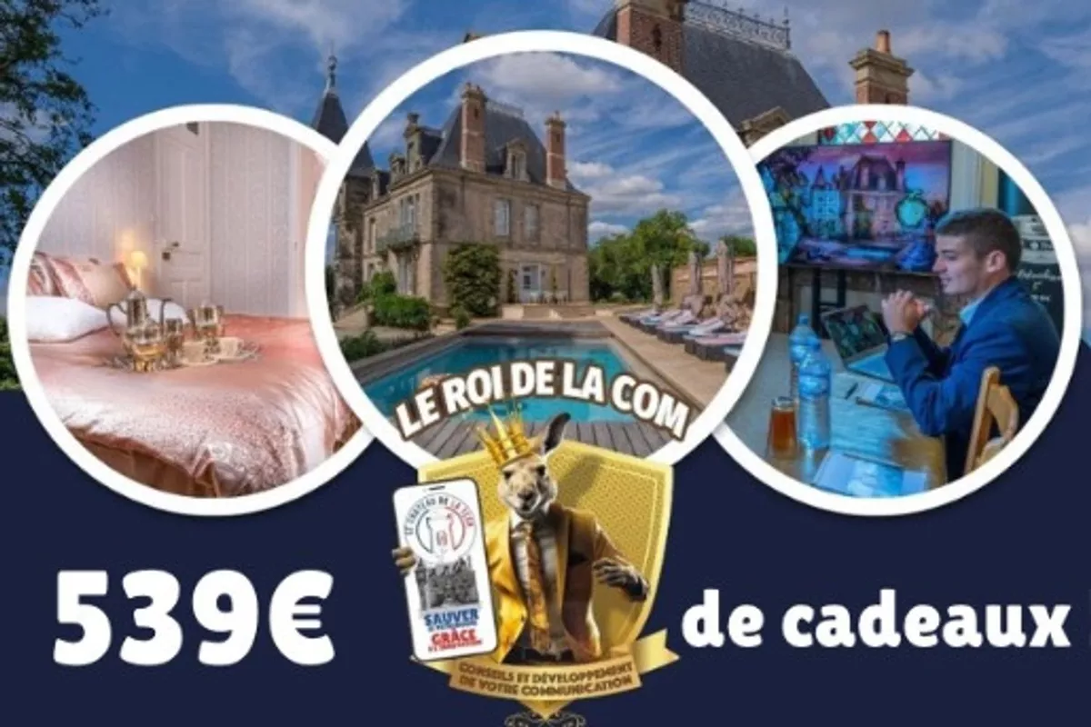 Offre 12 mois d'engagement  ­ 1020€ HT au lieu de 2040€ HT + 1 nuit au Château des Tourelles en Vendée
