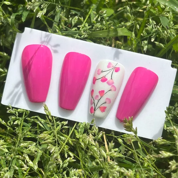 Press on nails : bourgeon pink