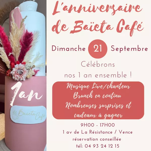 L'anniversaire de Baïeta Café