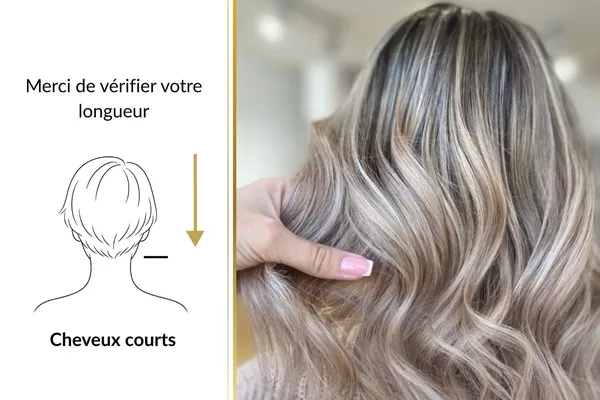 Mèches avec brushing inclus - Cheveux courts
