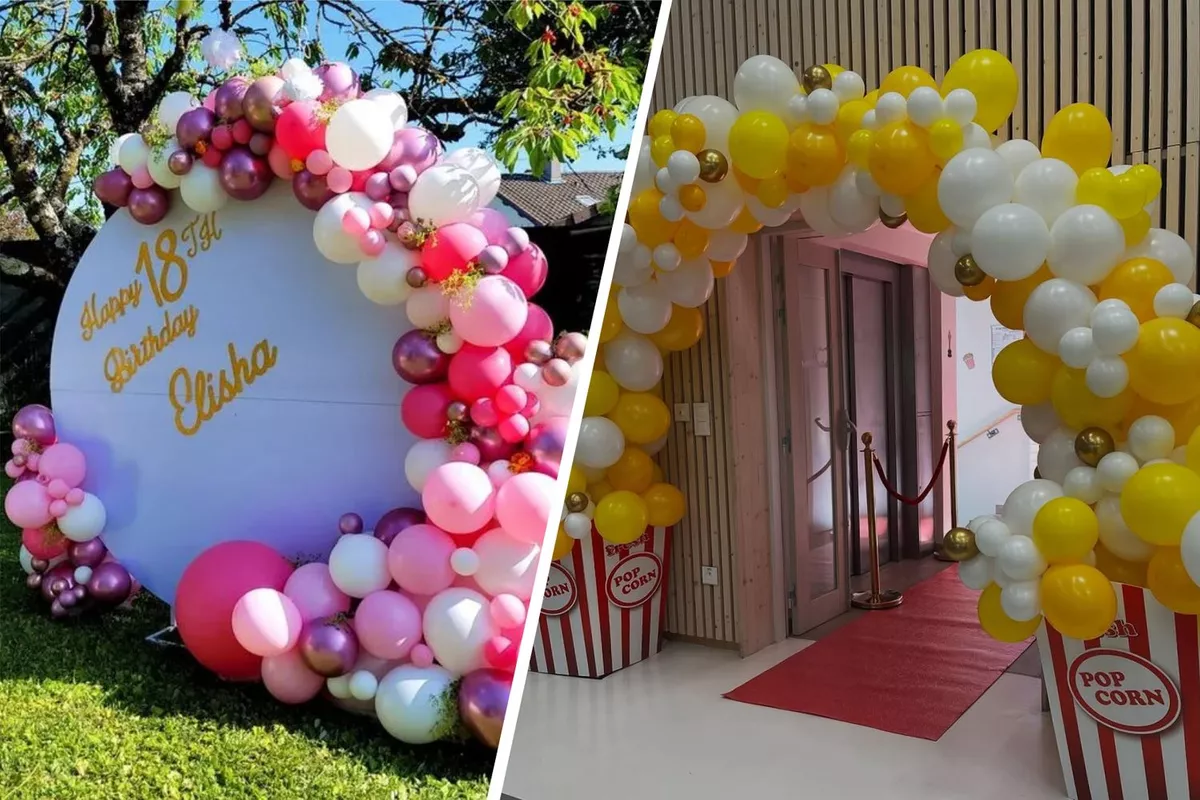 Arche florale ou de ballons & Backdrop - sur demande pour vos événements