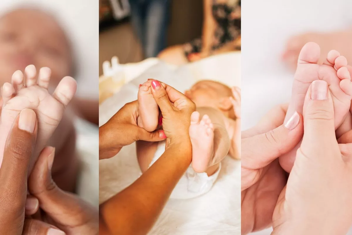 Séance de  réflexologie plantaire nourrissons
