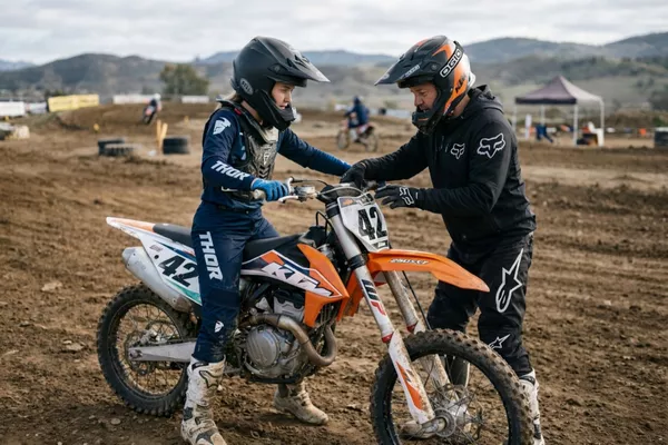 Cours moto-cross débutant — sans location (1h)