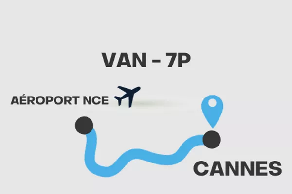 Transfert aéroport NCE - Cannes (Van 7P)