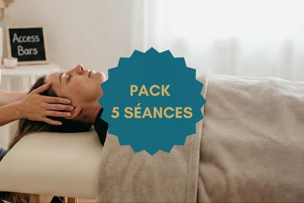 Pack 5 séances Access Bars 75min + déplacements inclus : accompagnement énergétique progressif