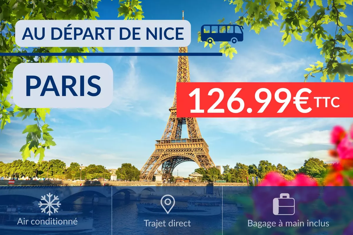 Navette Trajet : NICE → PARIS