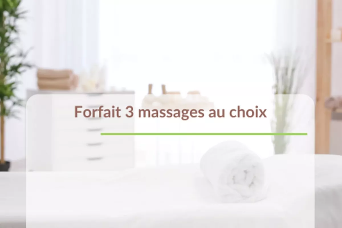 Forfait 3 massages bien-être