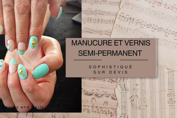 Manucure + semi permanent Sophistiqué 