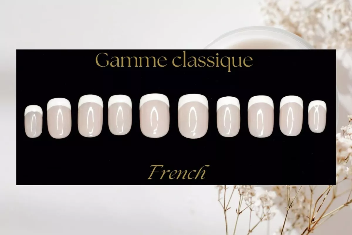 Press on Nails Gamme Classique French/Babyboomer