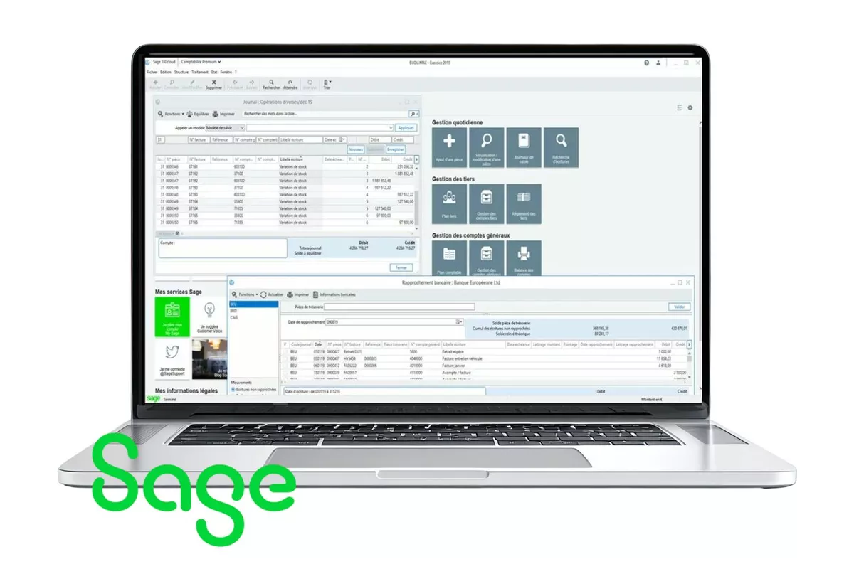 Cours de soutien & Formation pratique Sage : Comptabilité, Paie, Gestion commerciale et Immobilisations