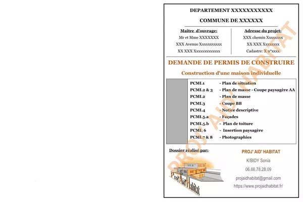 Demande d'autorisation d'urbanisme (PC ou  DP) <150m²