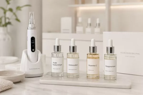 NANONEEDLING au choix: Acide hyaluronique- Antioxydant- Vitamine C- Dépigmentant ou bot